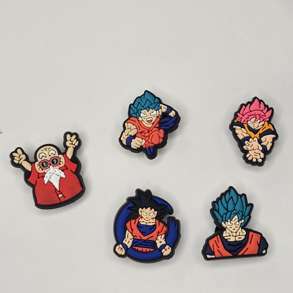Dragon Ball Z Croc Shoe Jibbitz Charms 5 Piece
